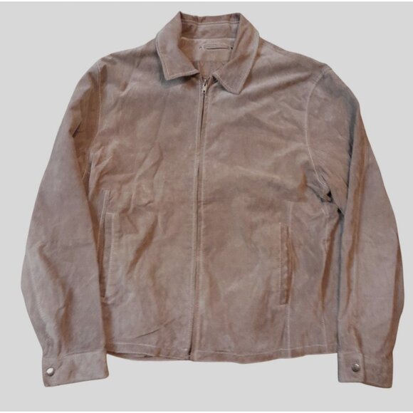 Wilsons Leather Mens Suede M. Julian XL Outdoor Fall Winter Leather Jacket Tan - Picture 1 of 9